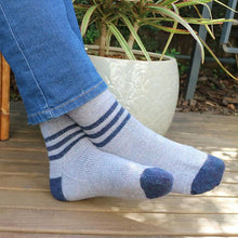 Load image into Gallery viewer, Triple Stripe Sock Pattern