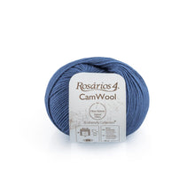 Load image into Gallery viewer, CamWool Merino Camel Fingering 4Ply Wool Blue (11) 
