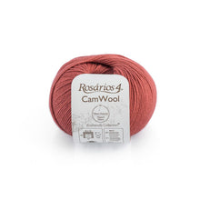 Load image into Gallery viewer, CamWool Merino Camel Fingering 4Ply Wool Deep Rose (17) 
