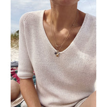 Load image into Gallery viewer, Cumulus Tee Knitting Pattern by PetiteKnit