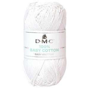 DMC 100% Baby Cotton 762 White - dyelot 6504