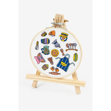 Load image into Gallery viewer, How to display decorative hoop on stand