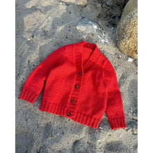 Load image into Gallery viewer, Eva Cardigan Junior Knitting Pattern by PetiteKnit