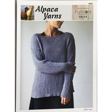 Load image into Gallery viewer, Garment and Accessory Patterns for Fusion Sulco Yarn 2422 - Ladies Summer Sweater