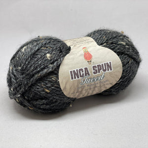 Inca Spun Donegal Tweed Worsted 10 Ply 404 Charcoal Tweed 