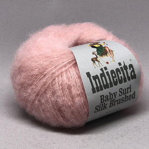 Indiecita Baby Suri Silk Brushed Alpaca Yarn Pink