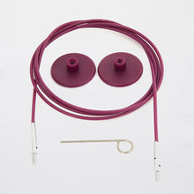 Load image into Gallery viewer, KnitPro Cables Purple: 120cm