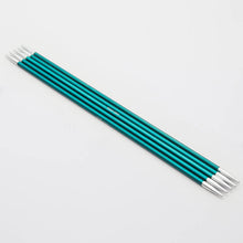 Load image into Gallery viewer, KnitPro Zing Double Pointed Needles 20cm 3.25mm Emerald 
