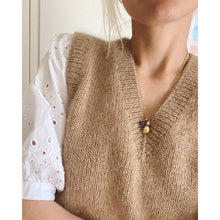 Load image into Gallery viewer, Stockholm V-Neck Slipover Knitting Pattern by PetiteKnit