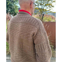 Load image into Gallery viewer, Storm Men's Sweater Knitting Pattern by PetiteKnit