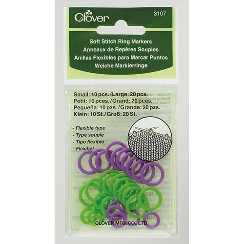 Clover Soft Stitch Ring Markers Small