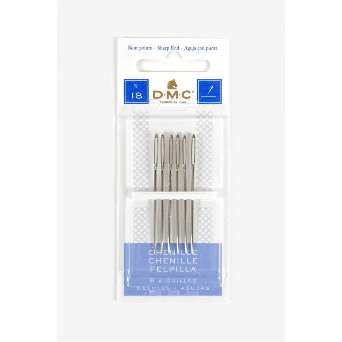 DMC Chenille Needles range of sizes for embroidery at Knitnstitch