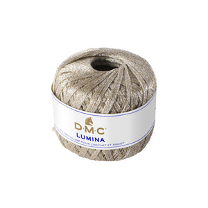 DMC Lumina Metallic Crochet and Knitting 4ply Yarn Light Gold (3866) 