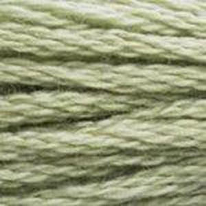 DMC Six Strand Embroidery Floss - Muted Greens 3053 Tweed Green