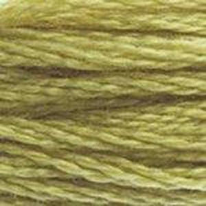 DMC Six Strand Embroidery Floss - Muted Greens 734 Light Olive Green