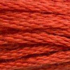 DMC Six Strand Embroidery Floss - Reds 900 Saffron Orange