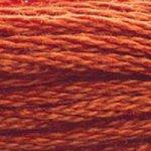 DMC Six Strand Embroidery Floss - Reds 919 Red Copper