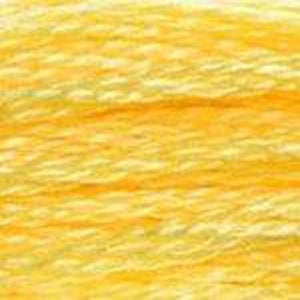 DMC Six Strand Embroidery Floss - Yellows 744 Grapefruit Yellow