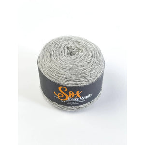 Easy Wash Sox Alpaca 4Ply Sock Yarn 434 Silver Melange 