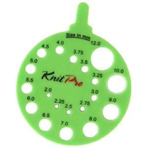 Knitpro Round Gauge Green 