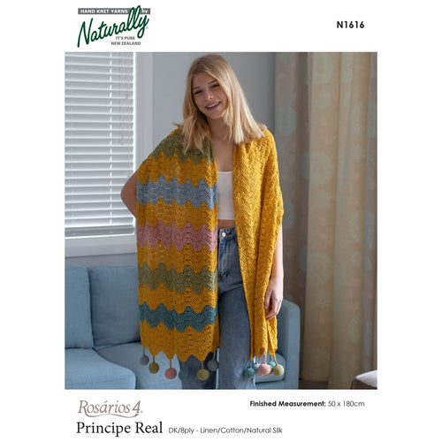 N1616 Crochet Summer Wrap Pattern in DK / 8Ply 