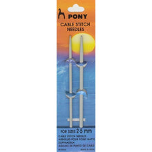 Load image into Gallery viewer, Pony Cable Stitch Needles straight (small 2mm-5mm diameter)