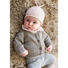 Load image into Gallery viewer, Rowan Aida Baby Striped Hat Pattern