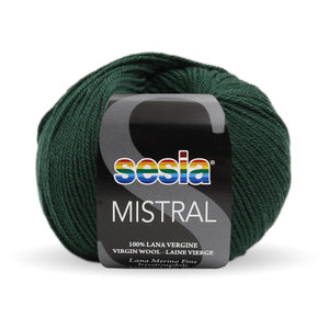 Sesia Mistral Fine Merino Unshrinkable 4ply Wool Pine Green (2458) 
