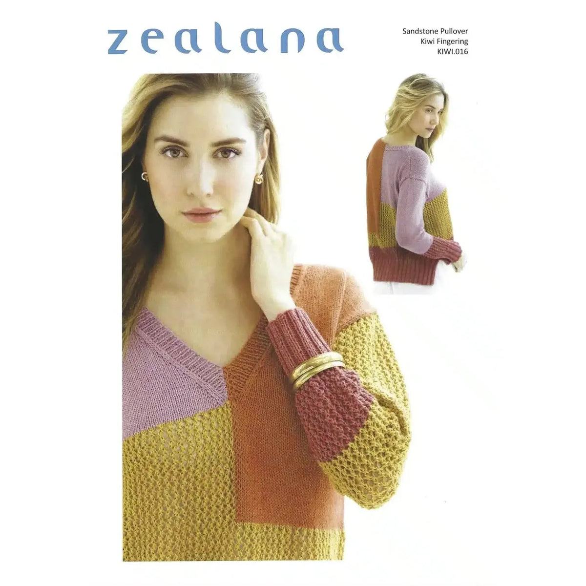 016 Sandstone Pullover Knitting Pattern for Kiwi 4ply at Knitnstitch