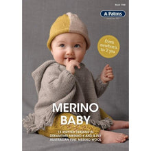 Load image into Gallery viewer, 1106 Merino Baby Knitting Pattern Booklet 

