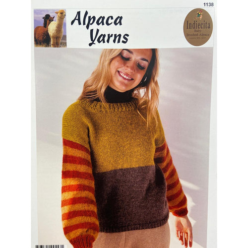 1138 Stripe Sweater 14ply Knitting Pattern 
