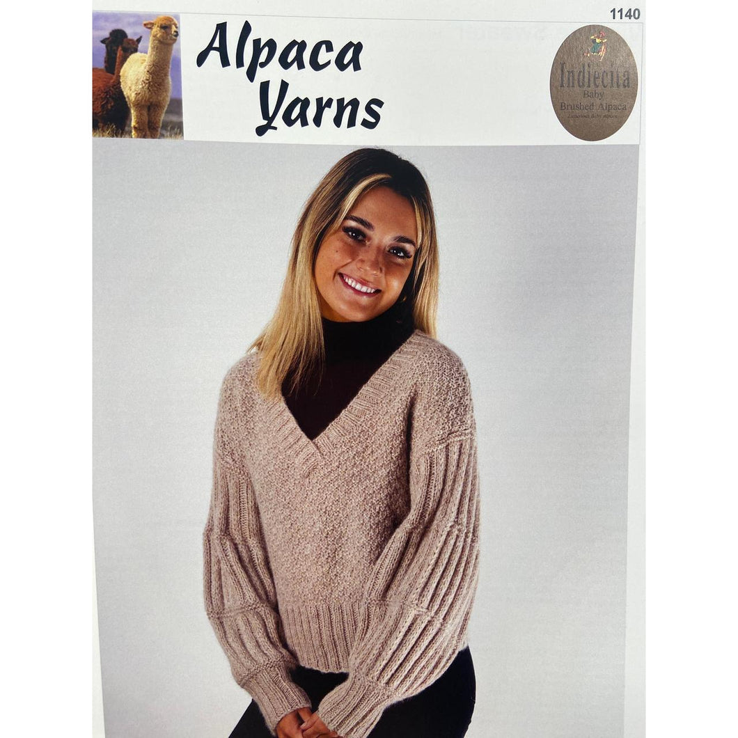 1140 Vintage Sweater 14ply Knitting Pattern 