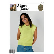 1147 Neon Slipover Vest 14ply Knitting Pattern 