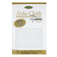 18 count Aida Cloth Precut White 