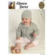 1931 Child's Cardigan and Beanie Set 4ply Knitting Pattern 