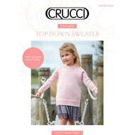 2202 Child's Top Down 8ply Sweater Knitting Pattern 