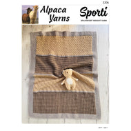 2206 Textured Baby Blanket Sporti 5ply Knitting Pattern 
