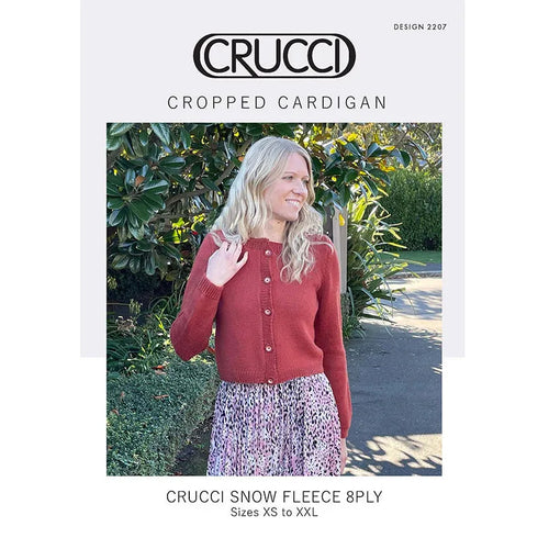 2207 Cropped Cardigan DK Knitting Pattern 