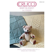 2223 Crucci Baby Blanket in 2 sizes Knitting Pattern 