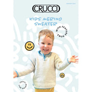 2313 Child Sweater with Feature Hem 8ply Knitting Pattern 