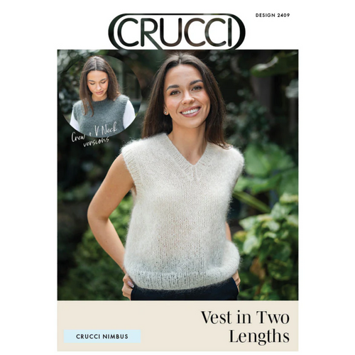 2409 Crucci Nimbus Vest Knitting Pattern 