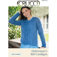 2413 Crucci Nimbus Fisherman's Rib Cardigan Knitting Pattern 