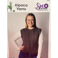 2811 Cable Vest 6ply Knitting Pattern 