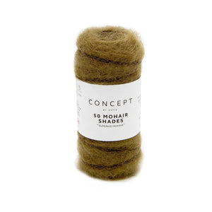 50 Mohair Shades by Concept by Katia 18 Olive Green 