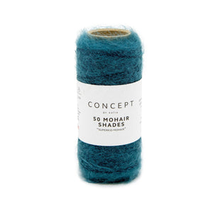 50 Mohair Shades by Concept by Katia 29 Green Blue 