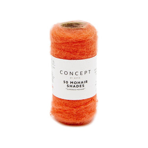 50 Mohair Shades by Concept by Katia 42 Coral 