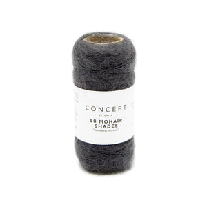 50 Mohair Shades by Concept by Katia 5 Anthracite Grey 