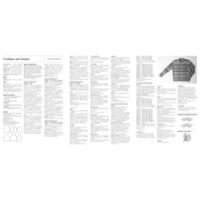 Load image into Gallery viewer, 702 Men's Cables Sweater and Cardigan 8ply Knitting Pattern 
