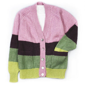 751 Burnett Striped Cardigan for ages 8 - 14 years Pattern 