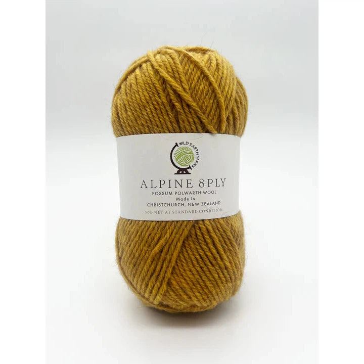 Alpine 8ply Polwarth Possum Kowhai 